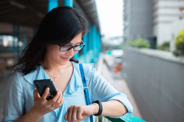 Woman use smartphone in daily life