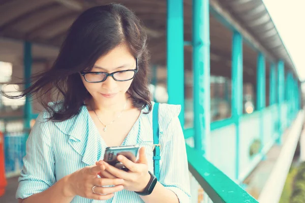 Woman use smartphone in daily life