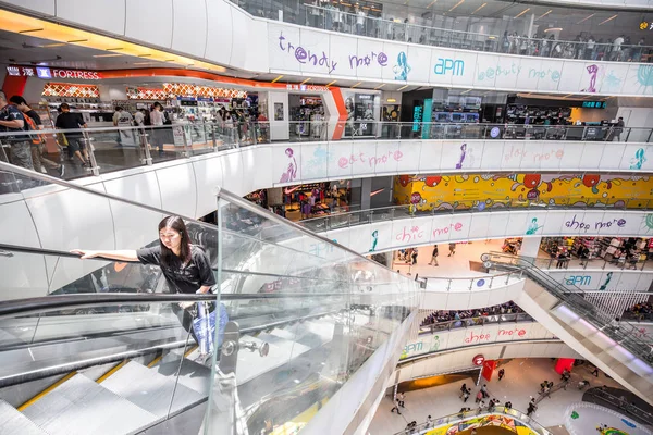 Modernes Einkaufszentrum Hongkong Innenansicht — Stockfoto