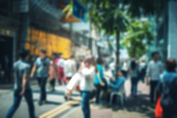 Aug 2017 Tsim Sha Tsui Hong Kong View Street Crowd — Stock Photo, Image