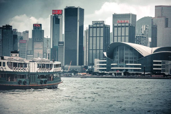 Reizen Azië Hong Kong China Stadszicht Van Gebouwen Tegen Water — Stockfoto