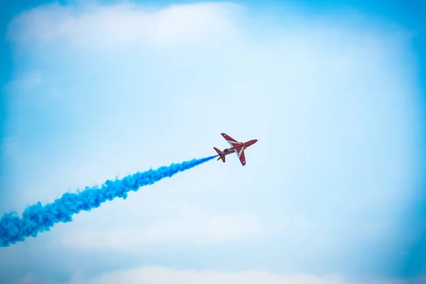 Aero Show Heldere Blauwe Hemel Overdag — Stockfoto