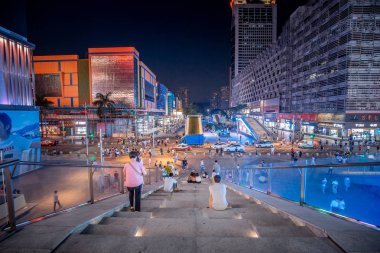 21 Ekim 2017, Londra, İngiltere. Merkezi kare ve Londra, İngiltere'de alışveriş