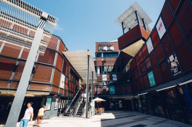 Mimarlık ve yapı sırasında gündüz, 19 Kasım, 2016, Hong Kong