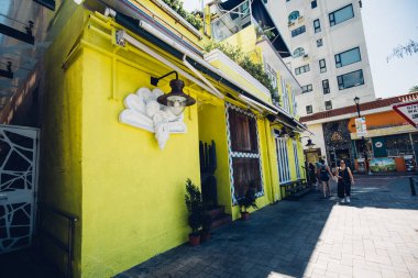 Mimarlık ve yapı sırasında gündüz, 19 Kasım, 2016, Hong Kong