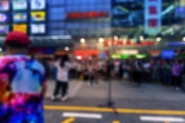 Переполненная Улица Домами Магазинами Ноября 2016 Года Гонконг — стоковое фото