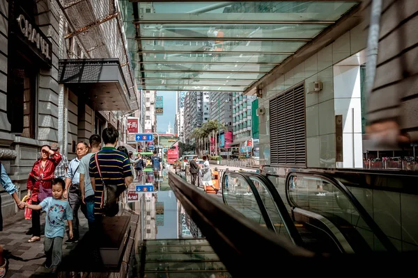Street People Transport Daytime Hong Kong — Stock Photo, Image