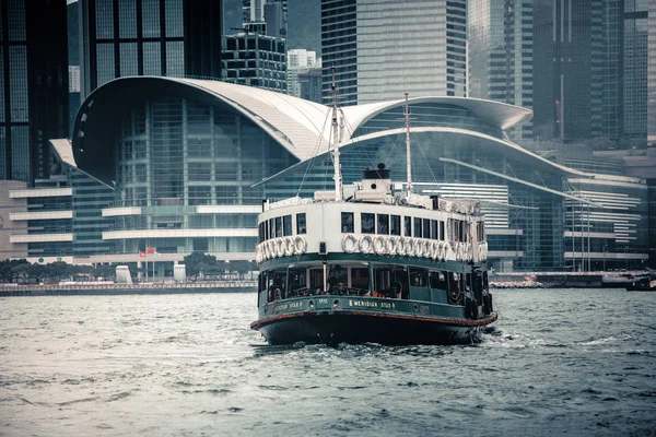 Путешествие Азия Сити Гонконг Китай Вид Зданий Против Воды — стоковое фото