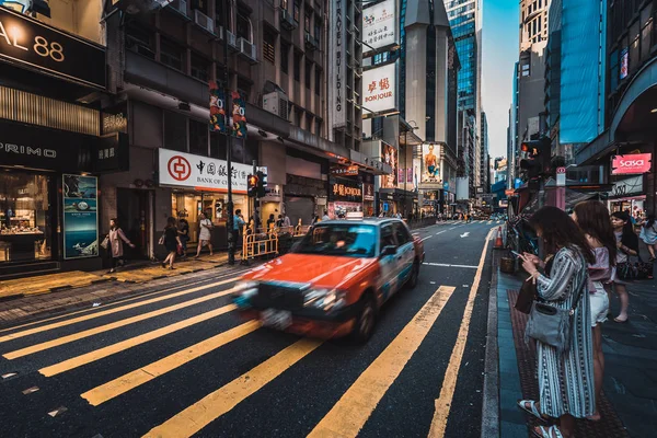 Ago 2017 Tsim Sha Tsui Hong Kong Vista Rua Com — Fotografia de Stock