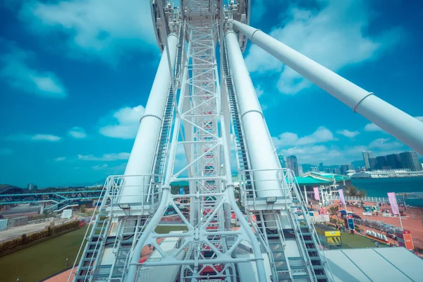 View Ferris Wheel Daytime Hong Kong — Stock Photo, Image