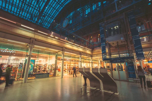 Costruzione Della Stazione Ferroviaria Kings Cross Londra Gran Bretagna — Foto Stock