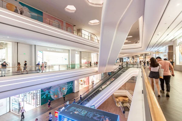 Moderní Nákupní Centrum Hong Kongu Vnitřní Pohled — Stock fotografie