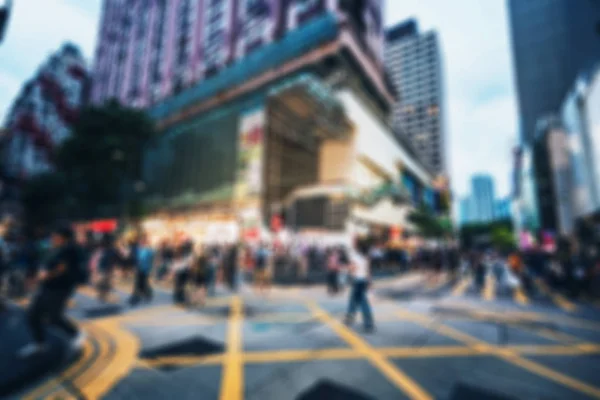 Серпня 2017 Цим Цуй Гонконг Видом Вулицю Натовп Людей — стокове фото