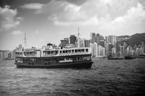 Traveling Asia City Hong Kong China View Skyscrapers Water — Stock Photo, Image