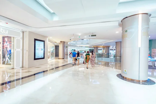 Shopping Center Moderno Hong Kong Vista Interior — Fotografia de Stock