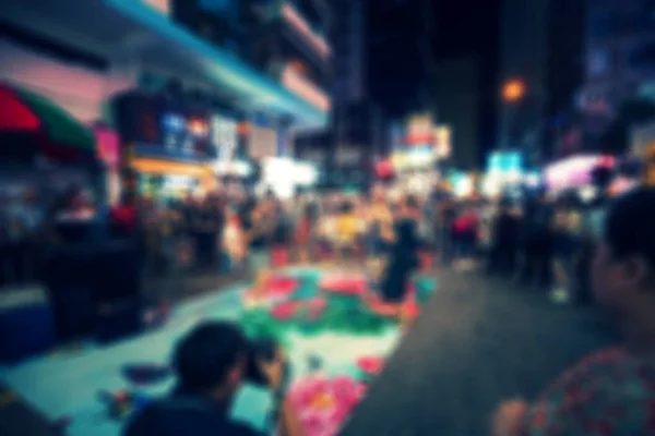 Aug 2017 Tsim Sha Tsui Hong Kong View Street Crowd — Stock Photo, Image