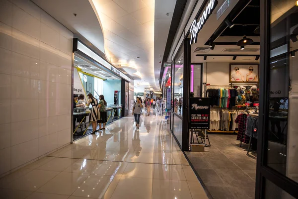 Shopping Center Moderno Hong Kong Vista Interior — Fotografia de Stock