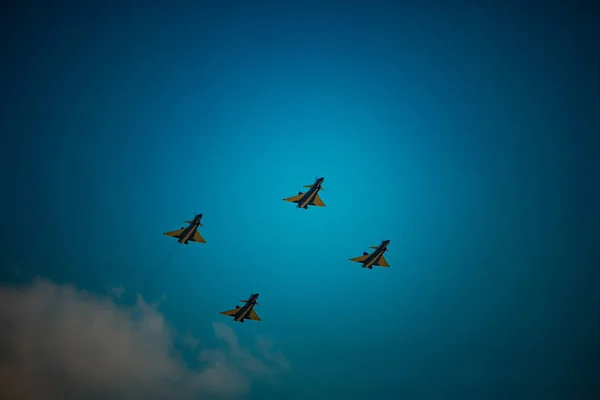 Aero Шоу Чисте Синє Небо Денний Час — стокове фото