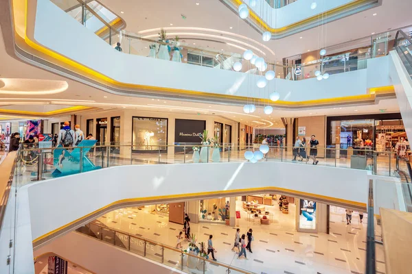 Shopping Center Moderno Hong Kong Vista Interior — Fotografia de Stock