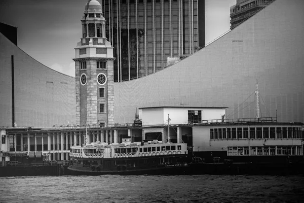 Traveling Asia City Hong Kong China View Skyscrapers Water — Stock Photo, Image