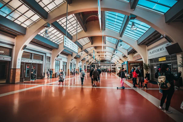 Vista Interior Terminal Aeroporto Hong Kong — Fotografia de Stock