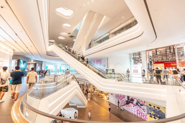 Moderní Nákupní Centrum Hong Kongu Vnitřní Pohled — Stock fotografie