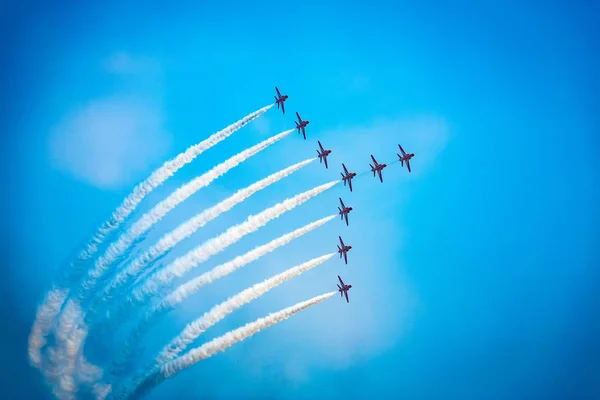 Spettacolo Aero Cielo Blu Chiaro Durante Giorno — Foto Stock