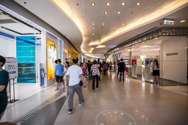 Shopping Center Moderno Hong Kong Vista Interior — Fotografia de Stock