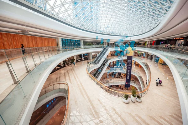 Nowoczesne Centrum Handlowe Hong Kongu Wewnętrzny Widok — Zdjęcie stockowe