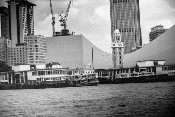 Traveling Asia City Hong Kong China View Skyscrapers Water — Stock Photo, Image