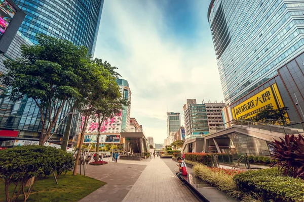 Ago 2017 Tsim Sha Tsui Hong Kong Vista Rua Com — Fotografia de Stock