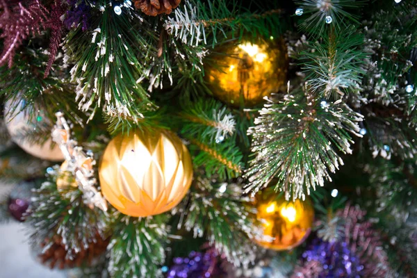 Las Calles Hong Kong Con Decoraciones Navideñas —  Fotos de Stock