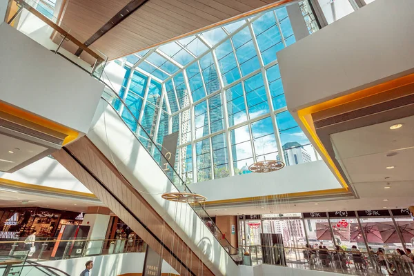 Centro Comercial Moderno Hong Kong Vista Interior — Foto de Stock