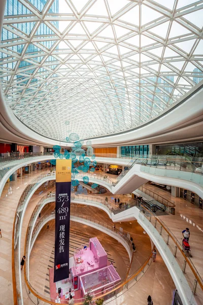 Moderní Nákupní Centrum Hong Kongu Vnitřní Pohled — Stock fotografie