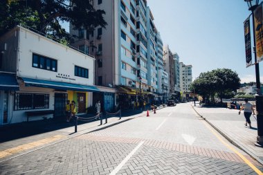 Mimarlık ve yapı sırasında gündüz, 19 Kasım, 2016, Hong Kong
