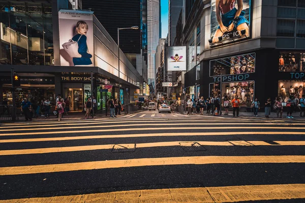 Ago 2017 Tsim Sha Tsui Hong Kong Vista Rua Com — Fotografia de Stock