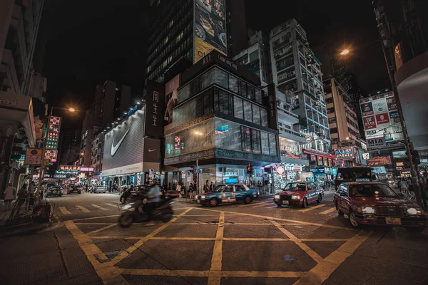 Aug 2017 Tsim Sha Tsui Hong Kong Utsikt Över Gatan — Stockfoto