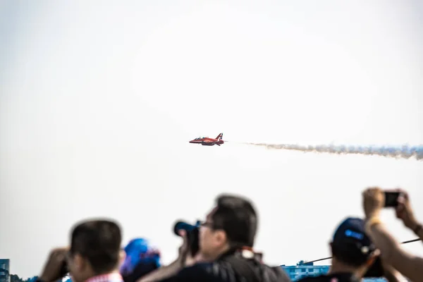 Aero Show Clear Blue Sky Daytime — Stock Photo, Image