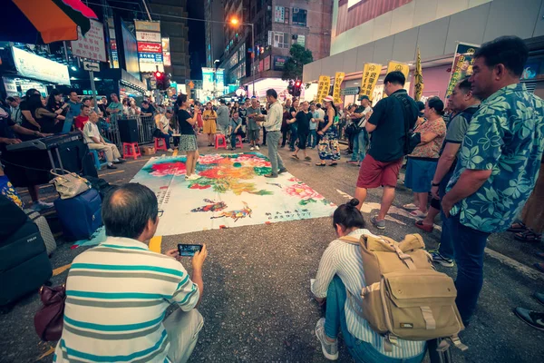 Ago 2017 Tsim Sha Tsui Hong Kong Vista Rua Com — Fotografia de Stock