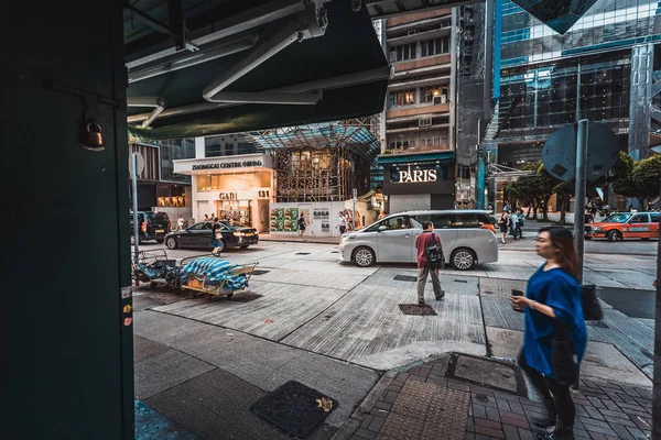 Ağustos 2017 Tsim Sha Tsui Hong Kong Nsan Kalabalığı Ile — Stok fotoğraf