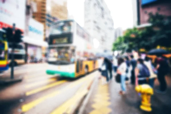 Августа 2017 Цим Цуй Гонконг Вид Улицу Толпой Людей — стоковое фото