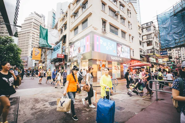 Nov 2016 Tsim Sha Tsui Hong Kong Vista Rua Famosa — Fotografia de Stock