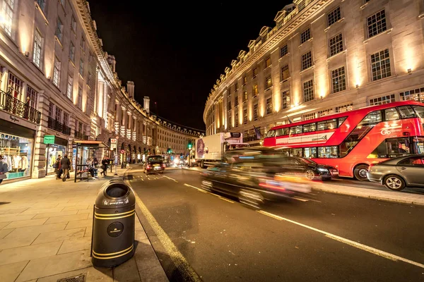 Londyn Listopada 2017 Regent Street Urządzone Boże Narodzenie Nowy Rok — Zdjęcie stockowe