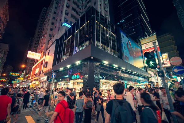 Aug 2017 Tsim Sha Tsui Hong Kong Utsikt Över Gatan — Stockfoto