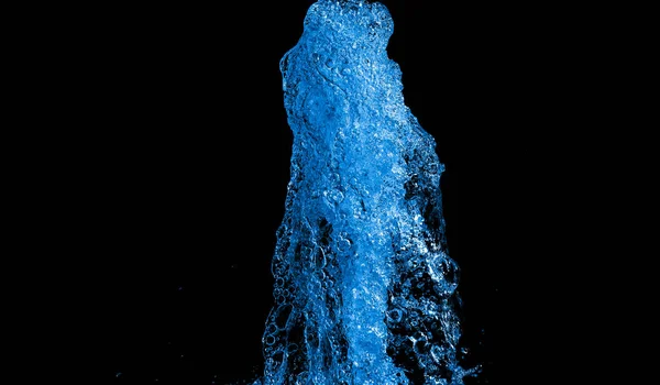 Colored Water Splashes Black Background — Stock Photo, Image