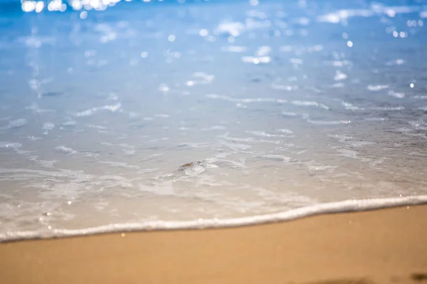 Oceano Ondulato Spiaggia Sabbiosa — Foto Stock