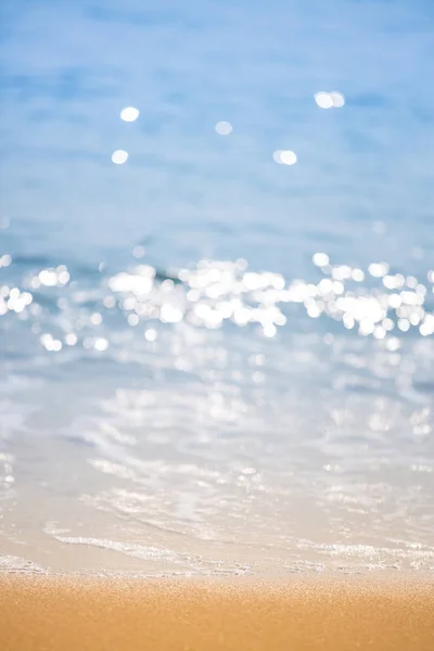 Wavy Ocean Sandy Beach — Stock Photo, Image