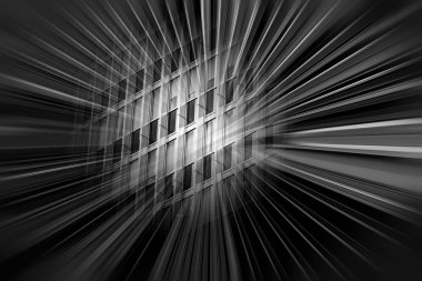 Modern mimari arka plan, siyah beyaz resim 