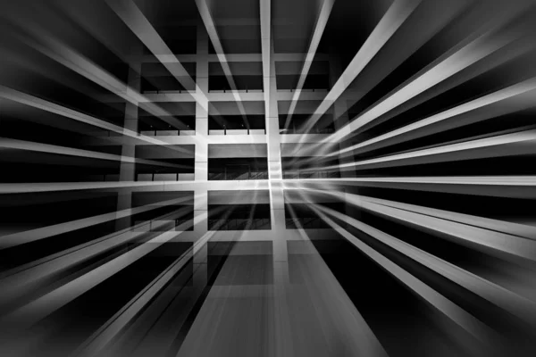 Abstrakte Moderne Architektur Hintergrund Schwarz Weiß Bild — Stockfoto