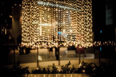 Arkaplan için soyut bokeh ışığı